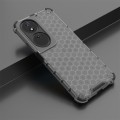 For Honor X7b Shockproof Honeycomb Phone Case(Black)