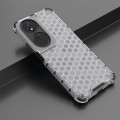 For Honor X7b Shockproof Honeycomb Phone Case(White)