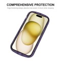 For iPhone 15 ENKAY Hat-Prince Translucent Matte TPU Shockproof Phone Case(Pink)