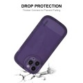 For iPhone 15 Pro Max ENKAY Hat-Prince Translucent Matte TPU Shockproof Phone Case(Purple)