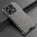 For Redmi Note 13 Pro 5G Shockproof Honeycomb Phone Case(Black)