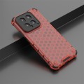For Xiaomi 14 Shockproof Honeycomb Phone Case(Red)