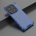 For Xiaomi 14 Pro Shockproof Honeycomb Phone Case(Blue)