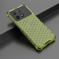 For Redmi K70 Shockproof Honeycomb Phone Case(Green)