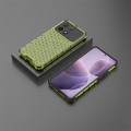 For Redmi K70 Shockproof Honeycomb Phone Case(Green)