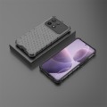 For Redmi K70 Pro Shockproof Honeycomb Phone Case(Black)