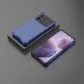 For Redmi K70 Pro Shockproof Honeycomb Phone Case(Blue)