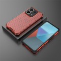 For Xiaomi Poco X6 Shockproof Honeycomb Phone Case(Red)