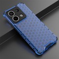 For Xiaomi Poco X6 Shockproof Honeycomb Phone Case(Blue)