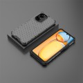 For  Redmi 13C 4G Shockproof Honeycomb Phone Case(Black)