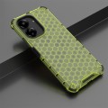 For  Redmi 13C 4G Shockproof Honeycomb Phone Case(Green)