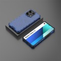 For Redmi Note 13 4G Global Shockproof Honeycomb Phone Case(Blue)