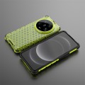 For Xiaomi 14 Ultra Shockproof Honeycomb Phone Case(Green)