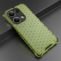 For Redmi Note 13 Pro 4G Shockproof Honeycomb Phone Case(Green)