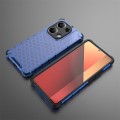 For Redmi Note 13 Pro 4G Shockproof Honeycomb Phone Case(Blue)