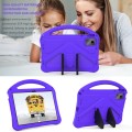 For Lenovo Tab M11 /Xiaoxin Pad 11 2024 EVA Shockproof Tablet Case with Holder(Purple)