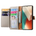 For Redmi Note 13 Pro 5G Love Zipper Lanyard Leather Phone Case(Gray)