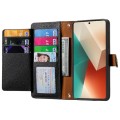 For Redmi Note 13 5G Love Zipper Lanyard Leather Phone Case(Black)