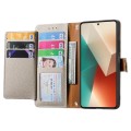 For Redmi Note 13 Pro 4G Love Zipper Lanyard Leather Phone Case(Gray)