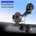 D40+105+K5 Carbon Fiber Texture Car Suction Cup Telescopic Arm Phone Holder Windshield Dashboard