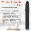 T5-H-L Red Laser Pointer Presentation Clicker 2.4GHz PPT Remote Control Presenter Flip Pen