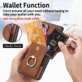 For Xiaomi Redmi  8A Retro Skin-feel Ring Card Wallet Phone Case(Brown)