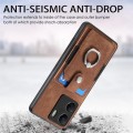 For Xiaomi Redmi 13C Retro Skin-feel Ring Card Wallet Phone Case(Brown)