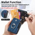 For Xiaomi Poco X6 Pro Retro Skin-feel Ring Card Wallet Phone Case(Blue)