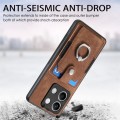 For Xiaomi Redmi Note 13 4G Retro Skin-feel Ring Card Wallet Phone Case(Brown)