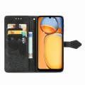For Xiaomi Redmi 13C Mandala Flower Embossed Leather Phone Case(Black)