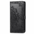 For Xiaomi Redmi K70E Mandala Flower Embossed Leather Phone Case(Black)