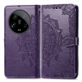 For Xiaomi 14 Ultra Mandala Flower Embossed Leather Phone Case(Purple)