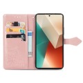 ForXiaomi Redmi Note 13 Pro Mandala Flower Embossed Leather Phone Case(Rose Gold)