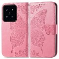For Xiaomi 14 Butterfly Love Flower Embossed Leather Phone Case(Pink)