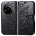 For Xiaomi 14 Ultra Butterfly Love Flower Embossed Leather Phone Case(Black)