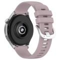For Huawei Watch 4 22mm Liquid Glossy Silver Buckle Silicone Watch Band(Purple)