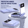 For Samsung Galaxy Z Flip4 Diamond Case-film Integral Hinge Shockproof Phone Case(Violet)