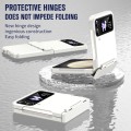 For Samsung Galaxy Z Flip3 Diamond Case-film Integral Hinge Shockproof Phone Case(White)