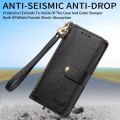 For Samsung Galaxy A54 5G Love Zipper Lanyard Leather Phone Case(Black)