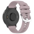 For Amazfit GTR 42mm / GTS 20mm Liquid Glossy Silver Buckle Silicone Watch Band(Purple)