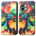 For vivo S18e CaseNeo Colorful Magnetic Leather Phone Case(Colorful Cloud)