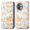 For vivo S18e CaseNeo Colorful Magnetic Leather Phone Case(Rhombus)