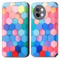For vivo S18e CaseNeo Colorful Magnetic Leather Phone Case(Colorful Cube)