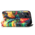 For vivo S18 CaseNeo Colorful Magnetic Leather Phone Case(Colorful Cloud)