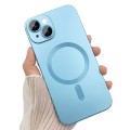 For iPhone 15 Plus ENKAY MagSafe Matte TPU Phone Case with Lens Film & Screen Glass Film(Green)