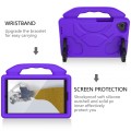 For Samsung Galaxy Tab A9 X110 Thumb Bracket EVA Shockproof Tablet Case(Purple)