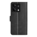 For Xiaomi Redmi Note 13 Dual-side Magnetic Buckle Horizontal Flip Leather Phone Case(Black)