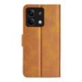 For Xiaomi Redmi Note 13 Dual-side Magnetic Buckle Horizontal Flip Leather Phone Case(Yellow)