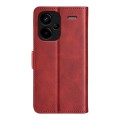 For Xiaomi Redmi Note 13 Pro+ Dual-side Magnetic Buckle Horizontal Flip Leather Phone Case(Red)