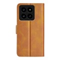 For Xiaomi 14 Pro Dual-side Magnetic Buckle Horizontal Flip Leather Phone Case(Yellow)